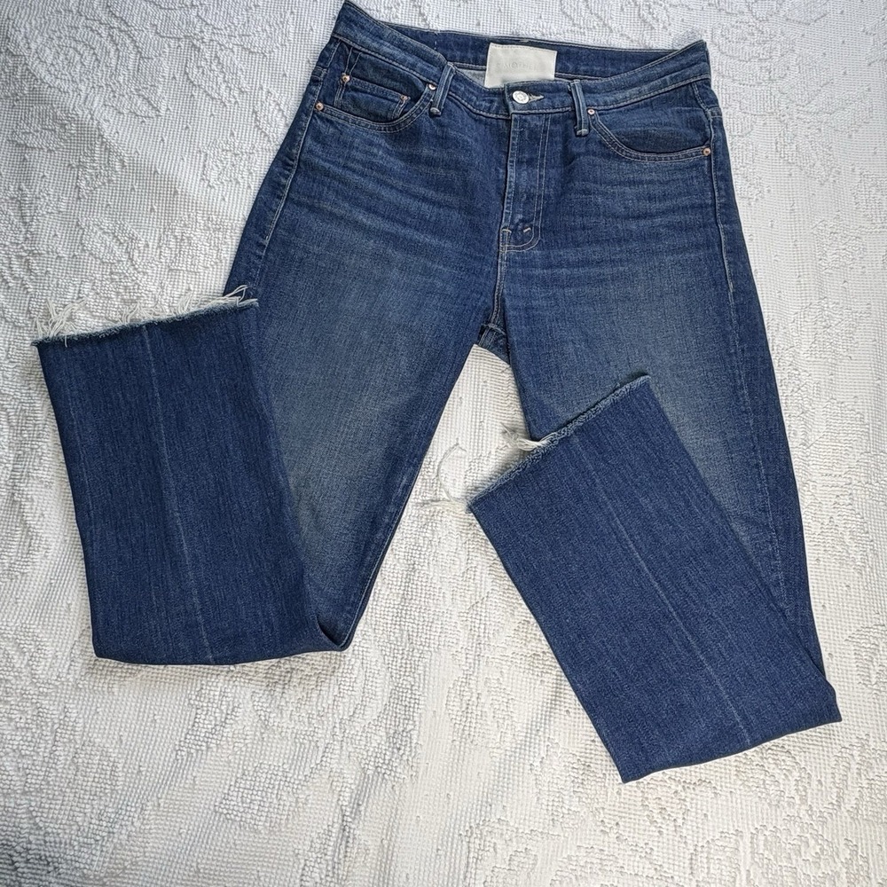 Mother Superior Insider Crop Step Fray Jeans Bad Reputation‎ Sz 28